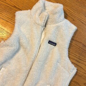 Patagonia White Fleece Vest